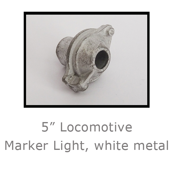 5in Locomotive Marker Light white metal